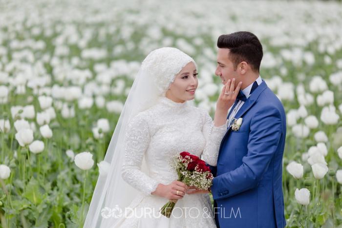 gulsum mehmet beysehir golu dugun fotograflari tesettur dugun pozlari 19