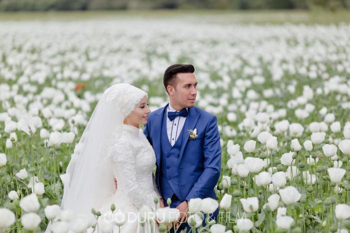 gulsum mehmet beysehir golu dugun fotograflari tesettur dugun pozlari 22