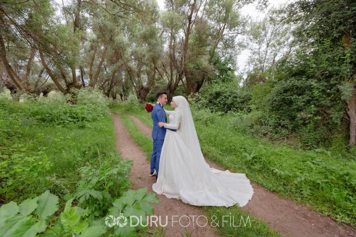 gulsum mehmet beysehir golu dugun fotograflari tesettur dugun pozlari 33